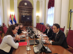 25. april 2023. Predsednica Poslaničke grupe prjateljstva sa Japanom primila u oproštajnu posetu ambasadora Japana u Srbiji  